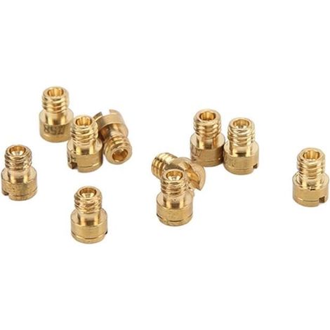 Lot de 10 jets principaux de carburateur en métal pour carburateur Generic Bing GY6 M4 52‑75 (1/4)