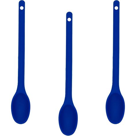 Cuillère En Silicone - Résistante À La Chaleur Jusqu'à 260 °C - Antiadhésive - Pour Cuisinière, Four Et Pâtisserie - Lot De 3 (1/5)