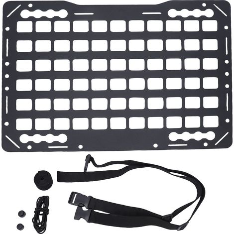 Panneau Molle lit camion 18,5x13,15x0,07in aluminium – Rangement cargo outils berlines SUV pickup camions camping-cars (1/5)