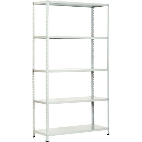 SCAFFALE SECURKIT 'PRO-METAL' L.100 x P.40 H.186 aste interne spezz. bianco (10/10) - PROMETAL