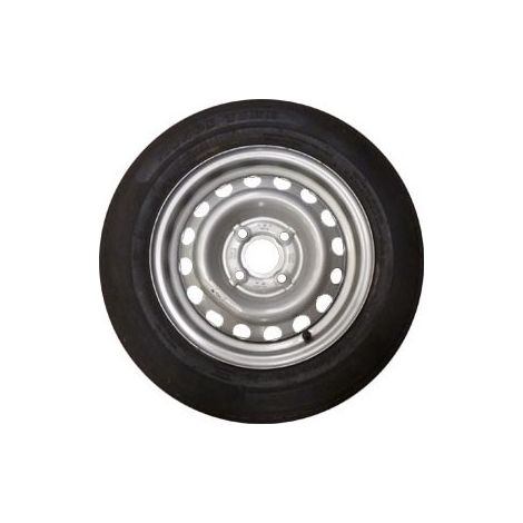 Maxter – Roue de remorque 145/80x13 – Jante 4 trous entraxe 98 mm – Charge 425 kg – Déport positif 30 mm – Vitesse max 140 km/h