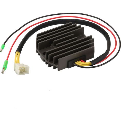 Original replacement part for voltage regulator, rectifier, charging system and regulator of the Yamaha YFM250 / YFM250XL 2WD motorcycle (1999-2000).