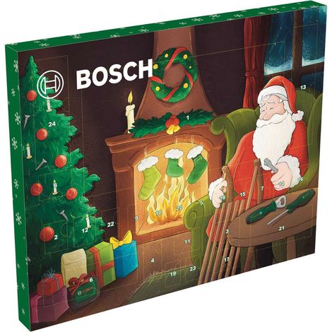 Bosch – Coffret multi-outils 33 pièces – Outils de haute qualité pour fixation – Sac de rangement en tissu inclus – Calendrier de l'Avent 2024 (1/5)