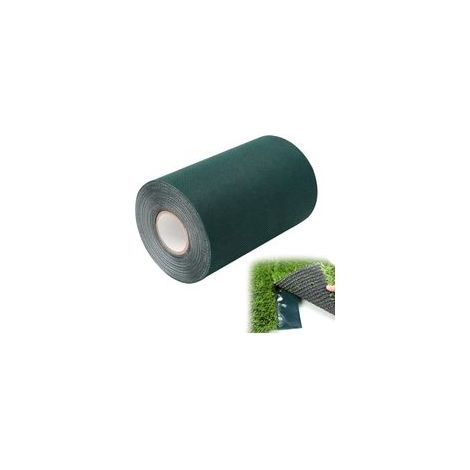 Ruban pour gazon artificiel - Le ruban pour gazon (15 cm x 10 m) est un ruban auto-adhésif utilisé pour fixer le gazon artificiel, le ruban de connexion pour tapis de jardin et le gazon vert. (1/5)