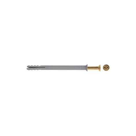 TASSELLO IN NYLON CON VITE CHIODO N- - ø mm.8x80 vite ø mm.5x85 - 50 pezzi FISCHER