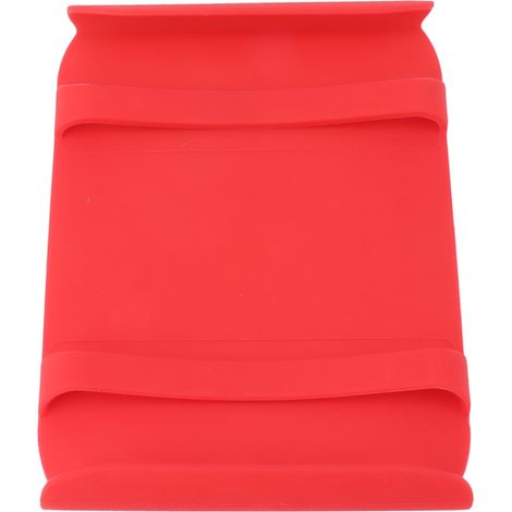 Tapis de Cuisine en Silicone Résistant à la Chaleur avec Poignée Anti-brûlure Anti-dérapant, Substitut de Gant de Cuisine, Rouge