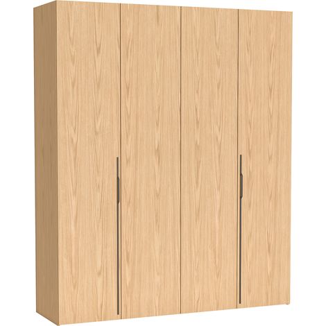 Selsey Bari - Kleiderschrank mit 3 Schubladen, Eiche Bookmatch, 200 cm (1/5)