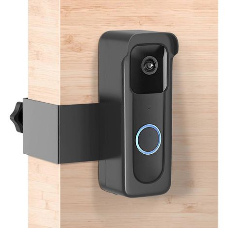 Support de sonnette antivol, fixation sans perçage pour sonnette vidéo Blink, noir (1/5)
