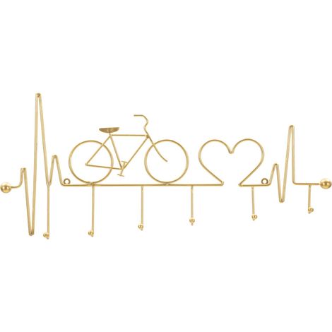 APP/WALL CLOTHES GOLD BICYCLE CM 59X3,2X26,5 (1/5)