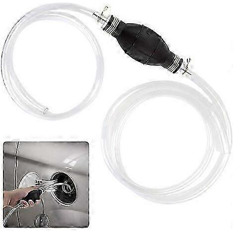 Pompe à carburant manuelle universelle, portable, avec siphon et poire d'amorçage (8 mm). (1/5)