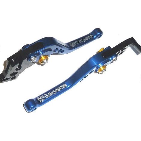 Aplicable a HUSQVARNA Svartpilen 401 2017-2024 FRENO Y EMBRAGUE PALANCAS CORTAS AZULES PARA CARRETERA Y PISTA () (1/5)