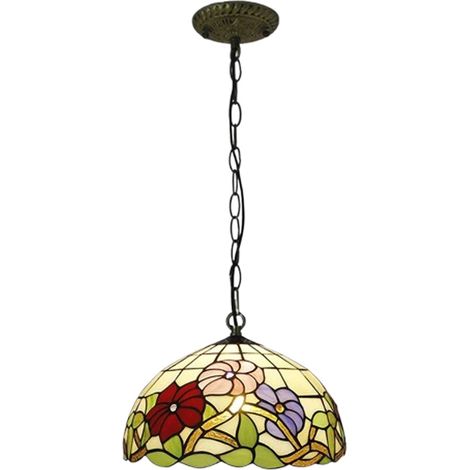 LEDANDER Lustre rétro européen de luxe de 30 cm, plafonnier rétro 9 W, lumière chaude, culot E27 (220 V), idéal pour la décoration de la salle à manger, du salon, de la chambre ou de la cuisine. (1/5)