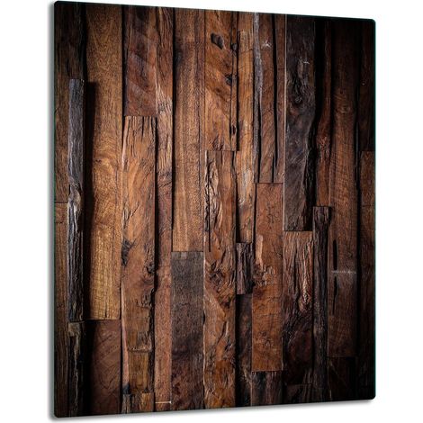 PIASTRA DI PROTEZIONE IN VETRO PER PIANO COTTURA A INDUZIONE 40x52 LEGNO (1/5)