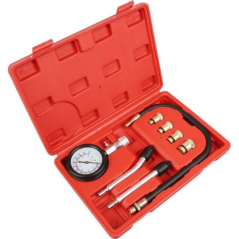 VURAHOME - Kit testeur de compression de cylindre de moteur à essence outil automobile jauge (1/4)