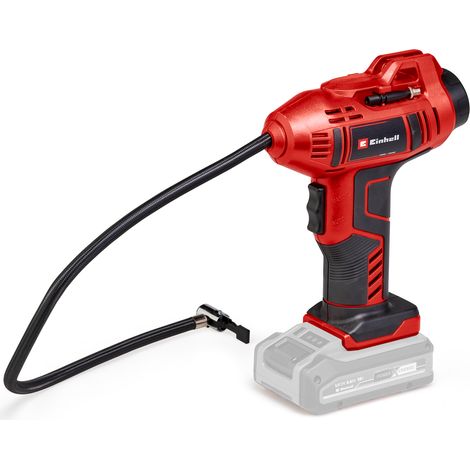 Einhell Compresseur pour voiture sans fil CE-CC 18 Li-Solo PXC (18 V, 11 bar max., flexible à air comprimé 60 cm, fonction d’arrêt automatique) Livré sans batterie ni chargeur