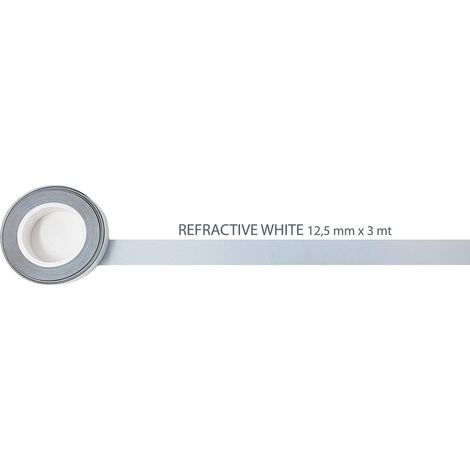 Stripes Strisce Adesive Rifrangenti per Auto, Bianco, 12, 5 mm x 3 mt (1/5)