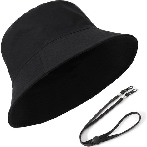 Bucket Hat Men Women XXL Reversible Cotton Bucket Hats Unisex Anti-UV Sun Hat Summer Bucket Hat Foldable for Travel Beach Gardener Hiking Camping (1/5)