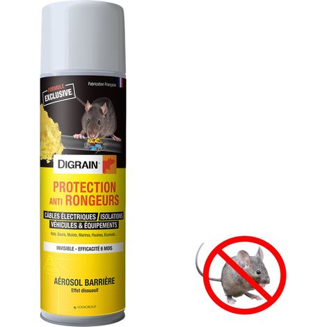 DIGRAIN AEROSOL PROTECTION ANTI RONGEUR RAT ET SOURIS 500 ML (1/2)