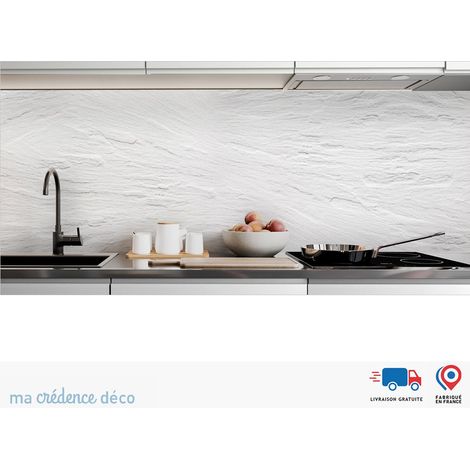 Crédence : Ardoise blanche - Alu composite - 60 - 120 (1/3)