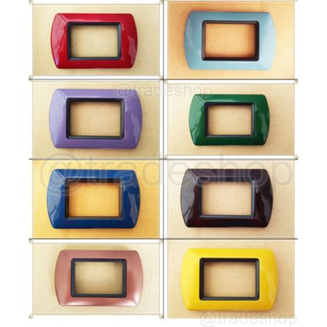 Abs Placchette Compatibilial Pour Master Model Copriprese Bois Clair