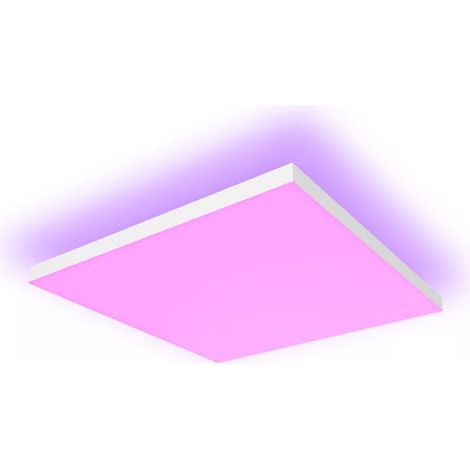 Philips Hue Datura Plafonnier Carré XL (Blanc) Lumière blanche et colorée - White and Color Ambiance (1/5)