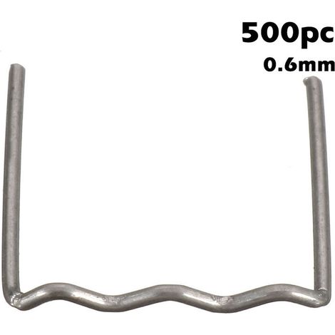 EASYCOMFORT 500 pièces de goujons de soudure en plastique pour pare-chocs de voiture - Clous de soudure à petite vague de 0,6 mm - Lot de 500 pièces (1/5)