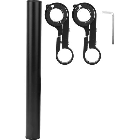 Tige d'extension en alliage d'aluminium pour vélo de route et VTT avec clip - Accessoire cyclisme noir (1/5)