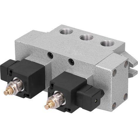 Vanne à solénoïde 5/2, double bobine, 110V AC, raccord G1/2", pour applications industrielles K35D2H-15AC