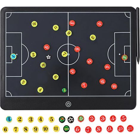 Tableau Tactique De Football,ÉlectroniqueS LCD Tableau Tactique Avec Des Autocollants Magnétiques,Tableau De Coaching Électronique,Entraîneur De Football Électronique Pour Réunions De L'entraîneur