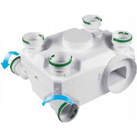 Awenta CVU400HT ventilateur central blanc silencieux (1/3)
