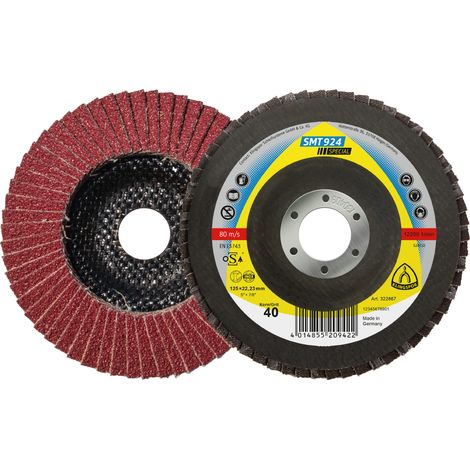 Klingspor SMT 924 Schleifmop- teller 125x22,23 mm Korn 80 gew (1/3)