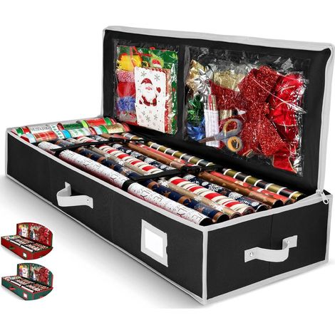 Expositor de alta gama, ideal para guardar tus adornos navideños. Asas reforzadas, resistente y duradero, tejido a prueba de desgarros. (1/5)