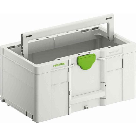 Festool – ToolBox Systainer³ SYS3 TB L 237 – Boite de rangement 27.4L – Dimensions 508x296x237mm – Charge max 20kg – 204868