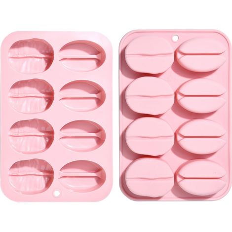 Lot 2 moules grains de café en silicone – biscuits, bonbons, décoration (1/5)