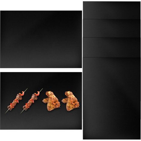 PRETYZOOM Lot De 6 Tapis De Cuisson Antiadhésifs Pour Barbecue Plaques De Cuisson Réutilisables Tapis Résistants À La Chaleur Pour Friteuse À Air'-'- (1/5)