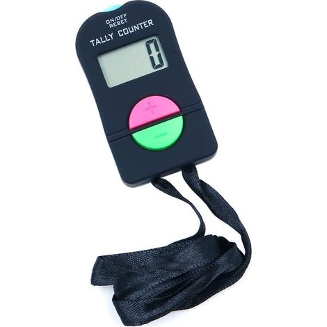 1 Compteur Manuel - Compteur Numérique - Écran LCD - Compteurs De Sport Et Inventaire Pour École Et Stade Noir 8x5x2cm (1/5)