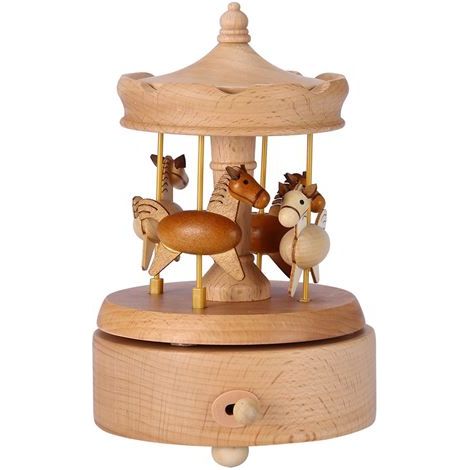 Boîte à musique en bois avec ascenseur à 4 moteurs - Carrousel personnalisé (1/5)