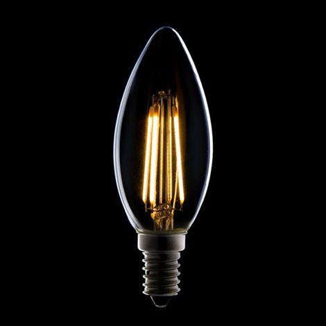 Bombilla LED E14 4W 273Lm 2000ºK Filamento 40.000H  [HO-J14DHA42-WW]