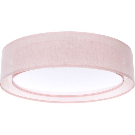 Plafonnier tissu double couche lumière douce et diffuse élégante - Ø 60 cm - H16 cm (1/5)
