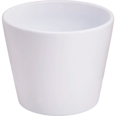 Keramik Blumentopf, weiß, 8,5 cm