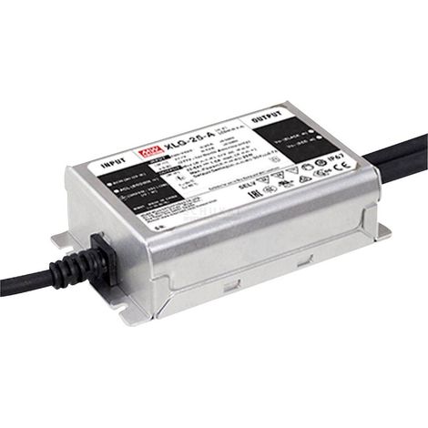 Mean Well XLG-25-A Driver de LED à puissance constante 25 W 250 mA - 1.05 A 22 - 54 V/DC circuit PFC, réglable, non dimmable, montage sur des surfac Q769492