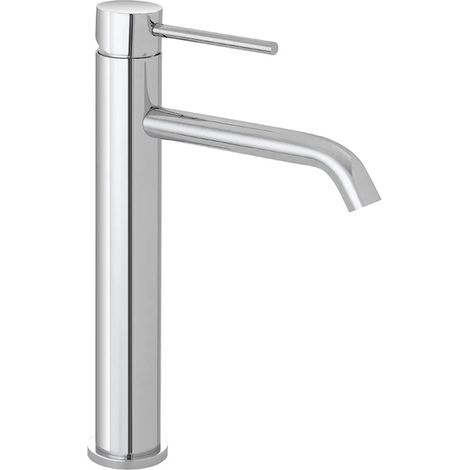 Rubinetto lavabo alto in acciaio inox con scarico click clack Nuego (1/2)