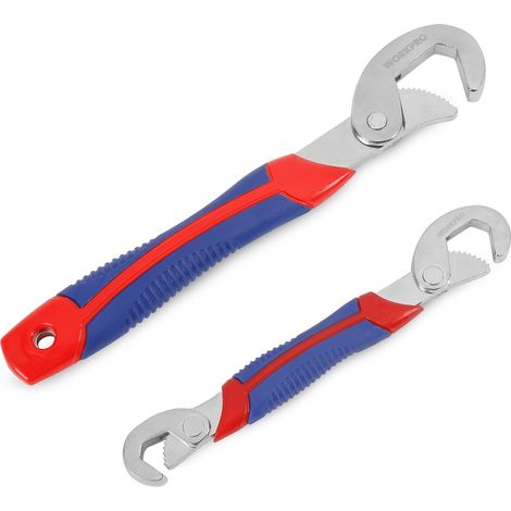 Llaves ajustables Llave de tuercas multifuncional Juego de llaves universales de 2 piezas (1/5)