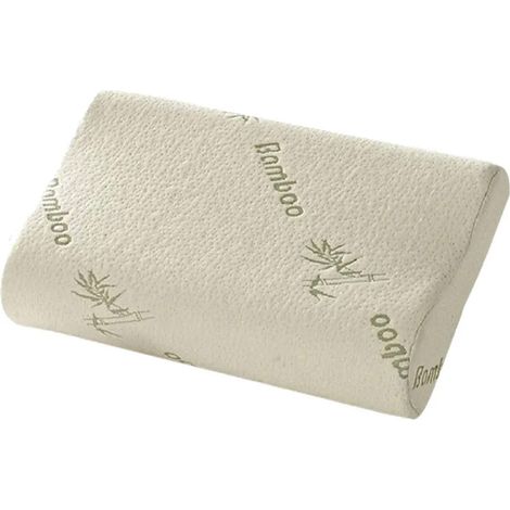 Oreiller Bambou Mousse Mémoire, Respirant, Orthopédique, Confort pour Fatigue du Cou