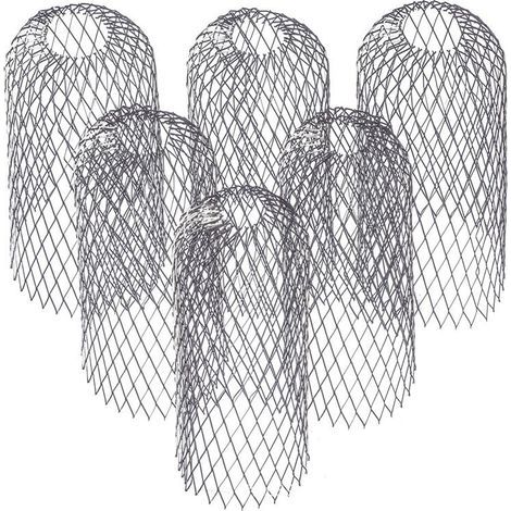 Lot de 4 filtres extensibles en aluminium pour protection de gouttière en métal
