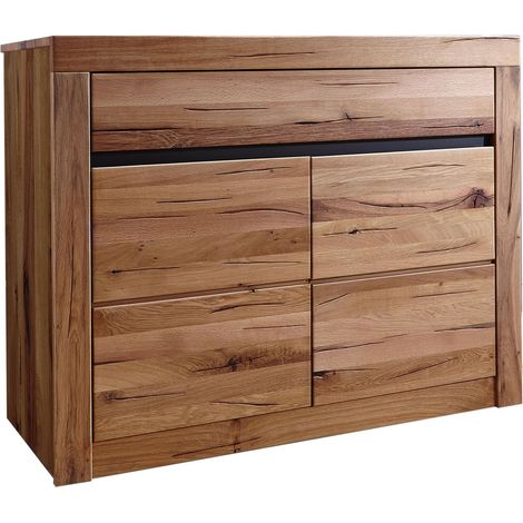 Sideboard Wildeiche / Zerreiche 108x43x80 natur geölt MONTREUX 150