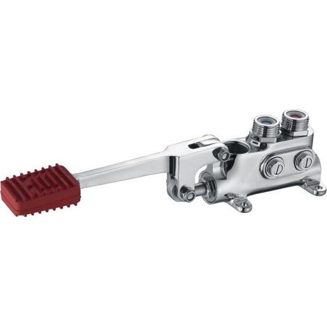 Mitigeur professionnel 1 pédale et 2 arrivées d'eau PREMIUM - GOLDINOX (1/2)