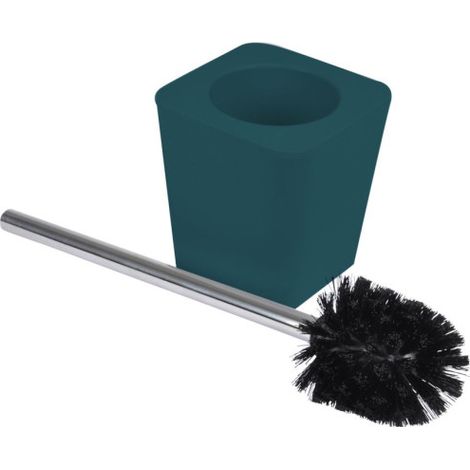 Brosse WC Soft Touch "Vitamine" 39cm Bleu Canard (1/2)