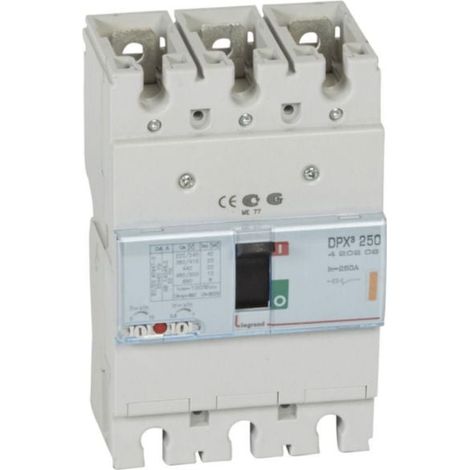Disjoncteur magnétothermique DPX³250 pouvoir de coupure 25kA 400V - 3P - 250A - LEGRAND