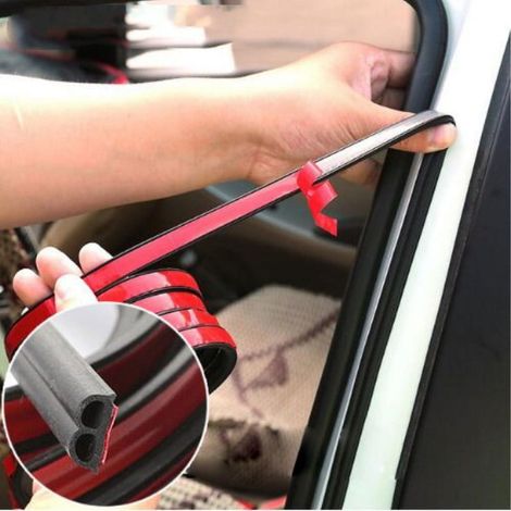 Joint D'Etanchéité Pour Porte - Silicone Auto-Adhésif - 500 X 1,4 X 0,6 Cm - Pour Fenêtres Et Portes Coulissantes En Bois Ou Verre - 1 Pièce (1/5)